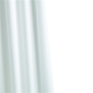 WHITE TEXTILE SHOWER CURTAIN