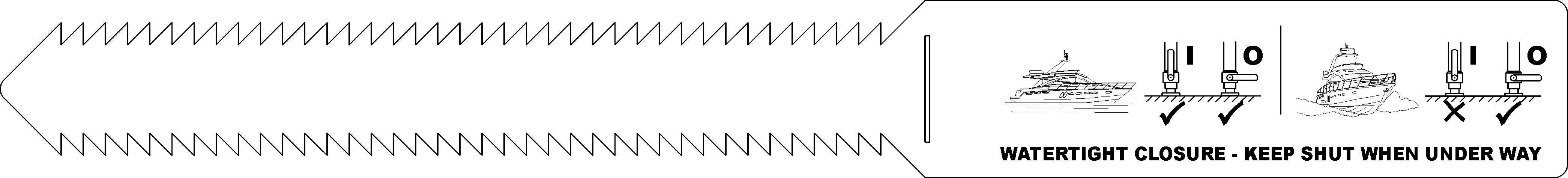 Watertight Closure Plastic Label