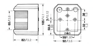 Aqua Signal Series 40 / 41 Masthead Navigation Light 12V White Case