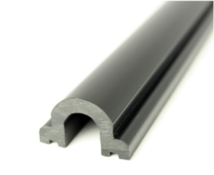 Black Fender Rubbing Strake Insert for 63mm Aluminium Profile