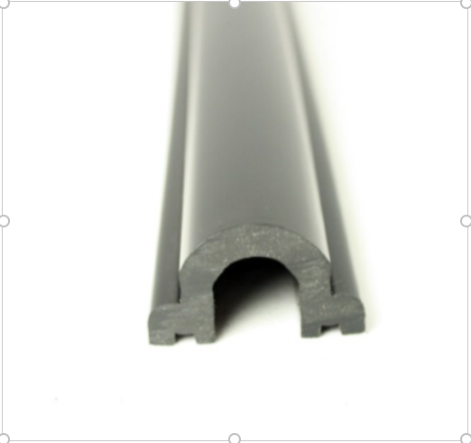 Black Fender Rubbing Strake Insert for 63mm Aluminium Profile