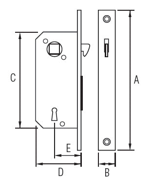 Brass Sliding Door Latch