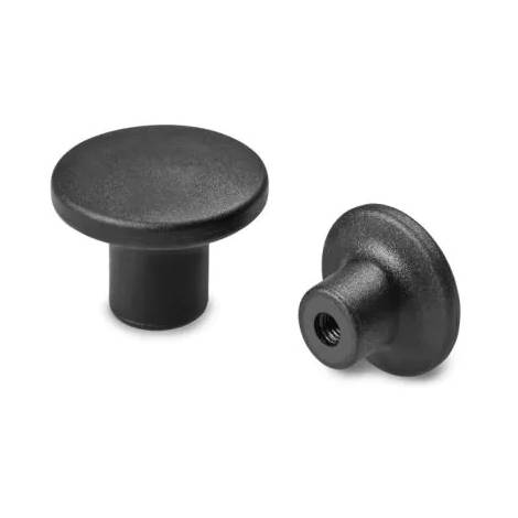 Black Knob Shoot Bolt Top M6 (6mm) Thread