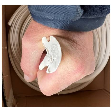 White Fender Rubbing Strake Insert for 50mm Aluminium Profile