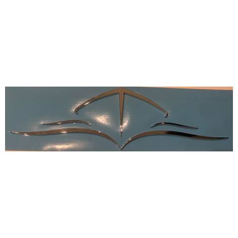 Sealine 3D Chrome Boat Wash Logo Large Emblem