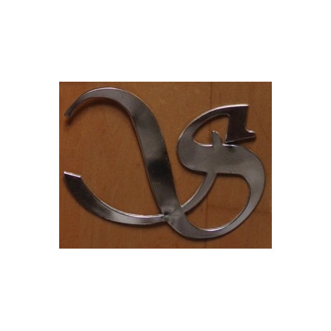 Silver 3D Aluminium/Anodised "S" Logo