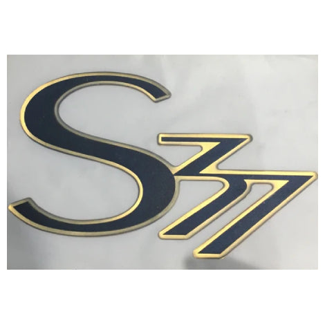 Sealine S37 Blue/Gold Emblem