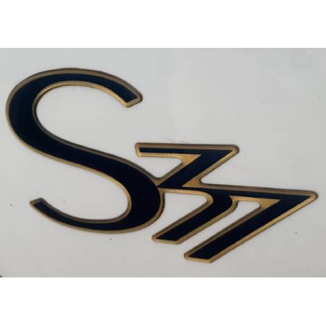Sealine S37 Blue/Gold Emblem