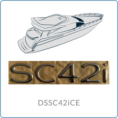 Sealine SC42i Newer Chrome Emblem