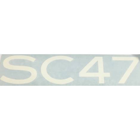 Sealine SC47 White 2D Emblem (Self-Adhesive Decal)