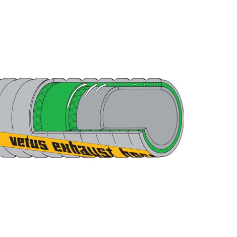 Vetus Rubber Exhaust Hose 51mm (Priced per Metre)