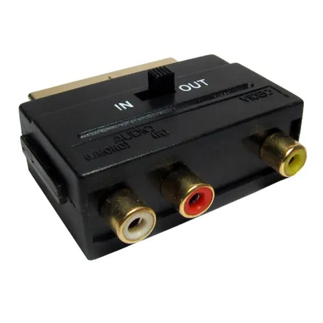 Scart to Phono Adaptor Socket
