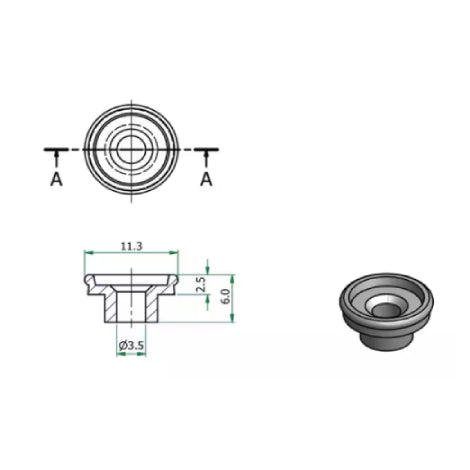 Unicap Washers For M4 Screw (Pack Size 25)