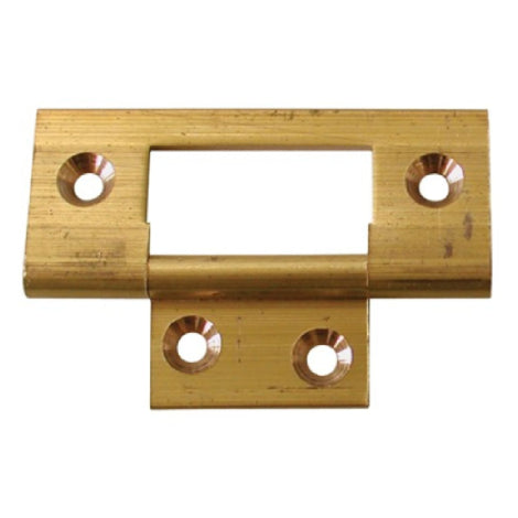 Brass Flush Hinge 64mm x 19mm