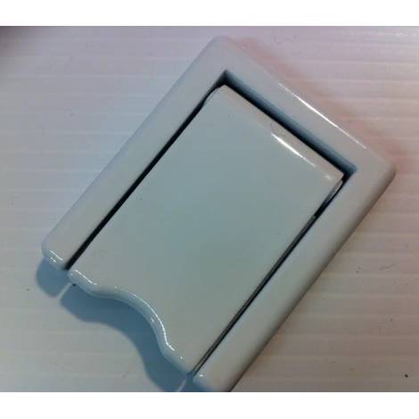 White Plastic Spring Loaded Escutcheon