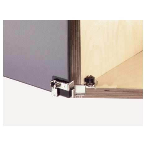 Glass Door Hinge 210° Nickle Plated (Set)