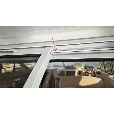 Sealine F37 White Nylon Door Runner Glide Strip