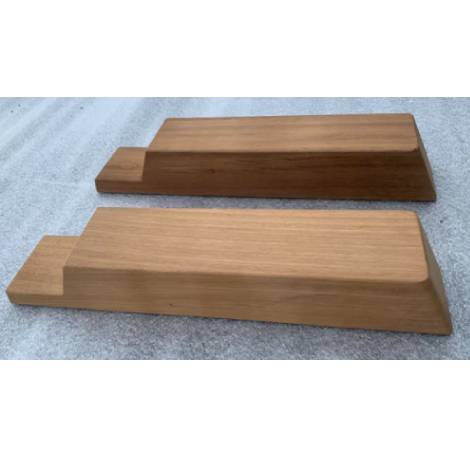 Sealine SC47 Dinghy Fold Out Chock Teak Insert (Pair)