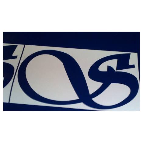 Sealine 'S' Logo Dark Blue (Pair)