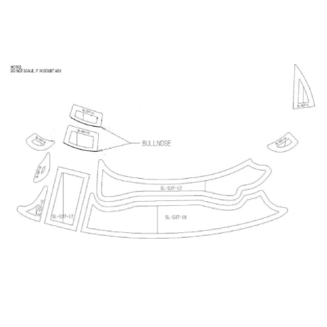 Sealine S37 Bathing Platform Teak Set