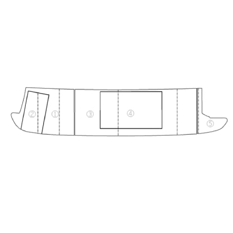 Sealine T60 Teak Bathing Platform Set