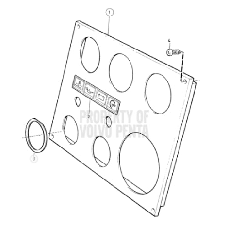 Volvo Penta Flybridge Instrument Panel