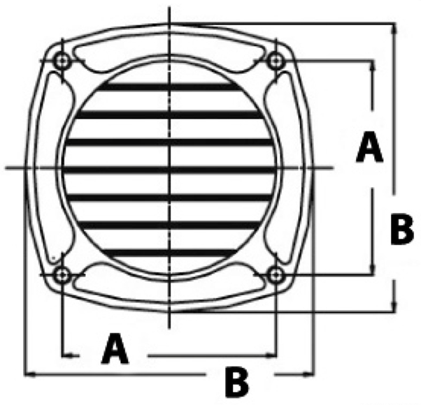 S/Steel Air Vent 129mm x 129mm