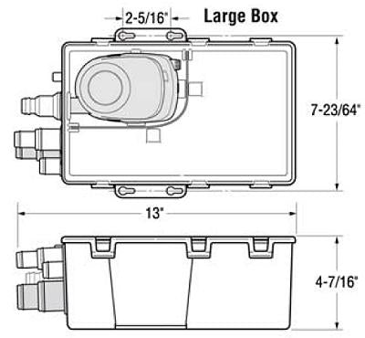 Attwood S750 Sahara Shower Sump Replacement Perspex Lid Only