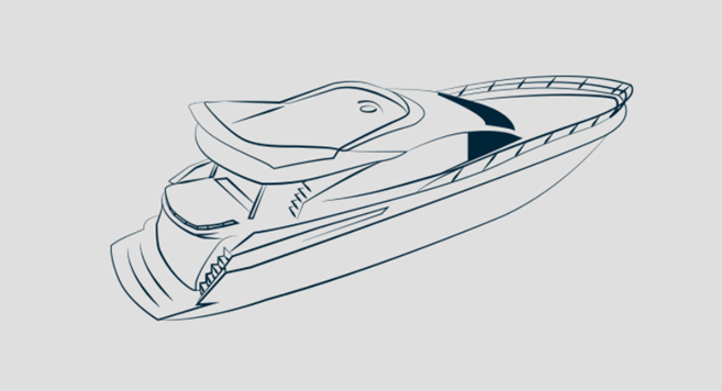 Sealine SC47 White Emblem (Self-Adhesive Decal)