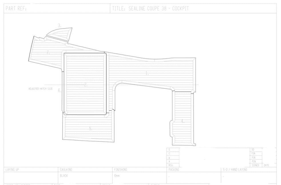 Sealine S38 Teak Cockpit Set