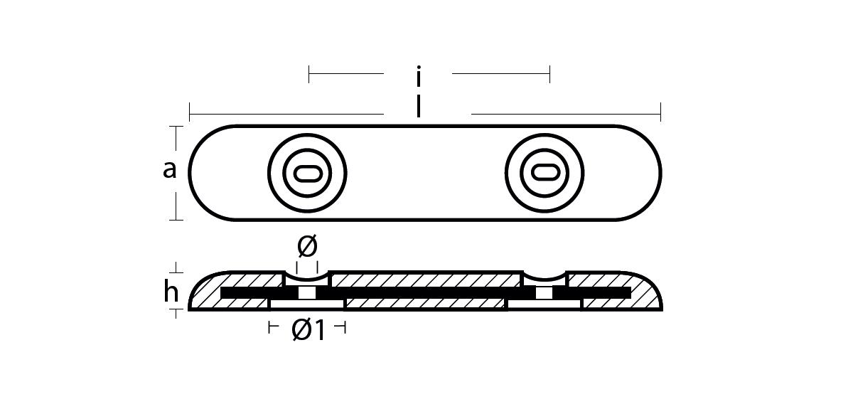 Magnesium Hull Anode 2.75kg
