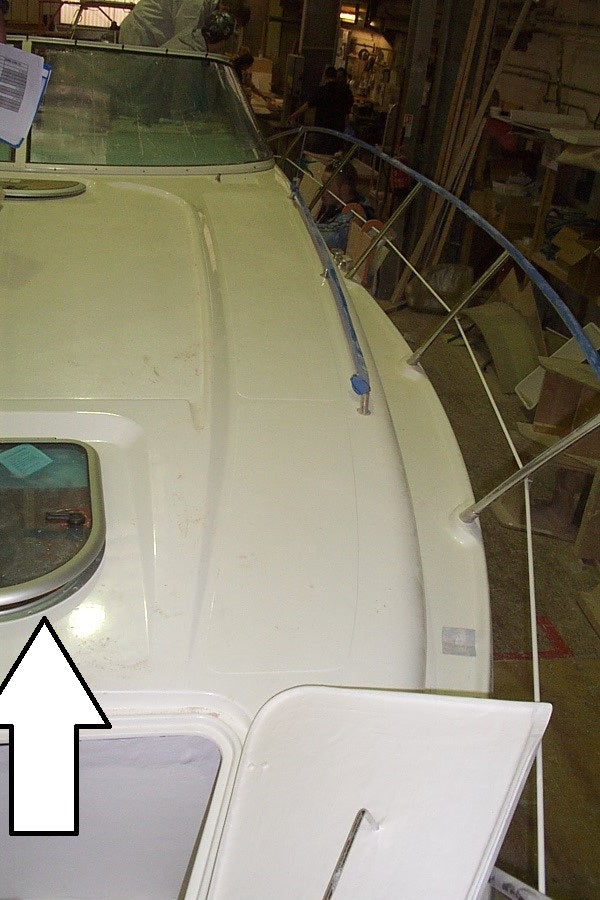Sealine S34 MK4 Hatch Silver Anodised Arched (Replacement Solution)