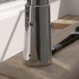 Stainless Steel Socket 30mm 90D T51 x 12 Handrail Guardrail Fixing