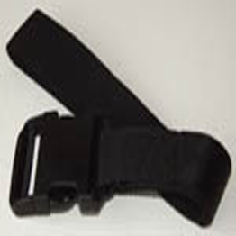 BLACK BATTERY STRAP 43MM WIDE-WETLINE