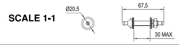 BULKHEAD WASHER NOZZLE