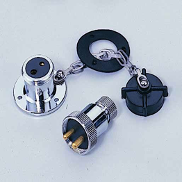 Waterproof Plug & Socket (Plastic Cap) 2 Pin 2 3A