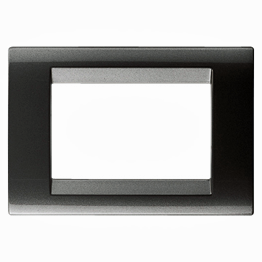 Gewiss 3 Gang Face Plate (Slate)