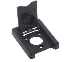 Black Plastic Spring Loaded Escutcheon