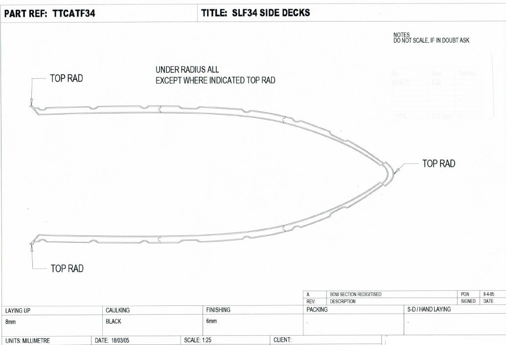 Sealine F34 Sidedeck Teak Set