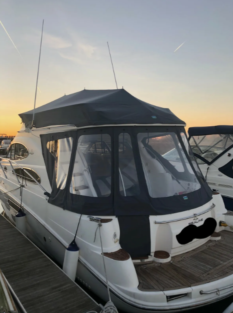 Sealine F37 Rear Enclosure Boat Canopy