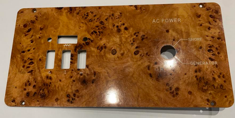 Sealine F37 Generator Control Panel