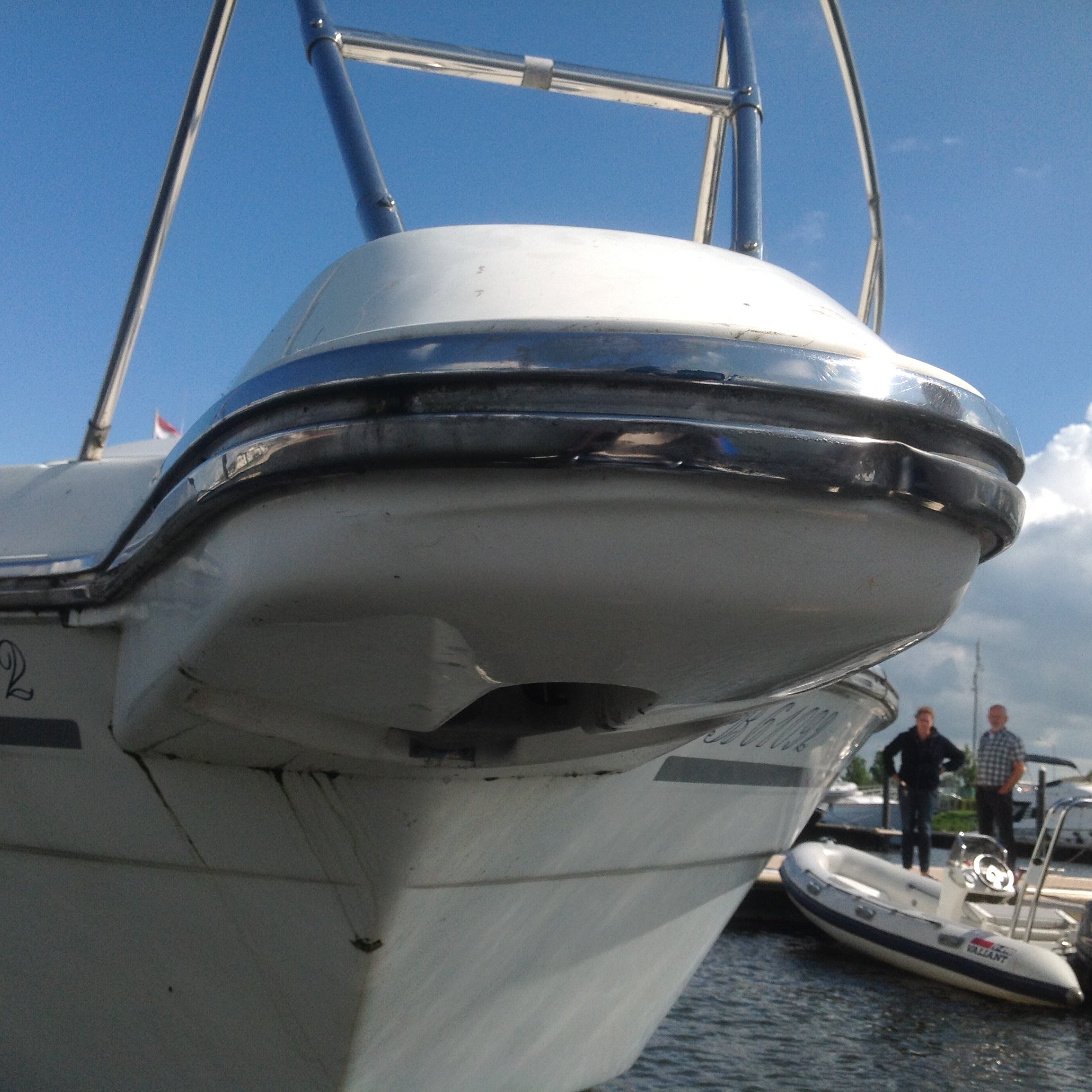 Sealine 365 S/Steel Bow Section Fender Bend