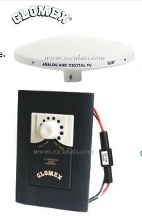 GLOMEX TV ANTENNA 12/24V 15M COAX CABLE