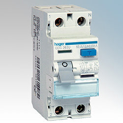 RCD 2P 40A 30mA 2 Mod Hagar Breaker
