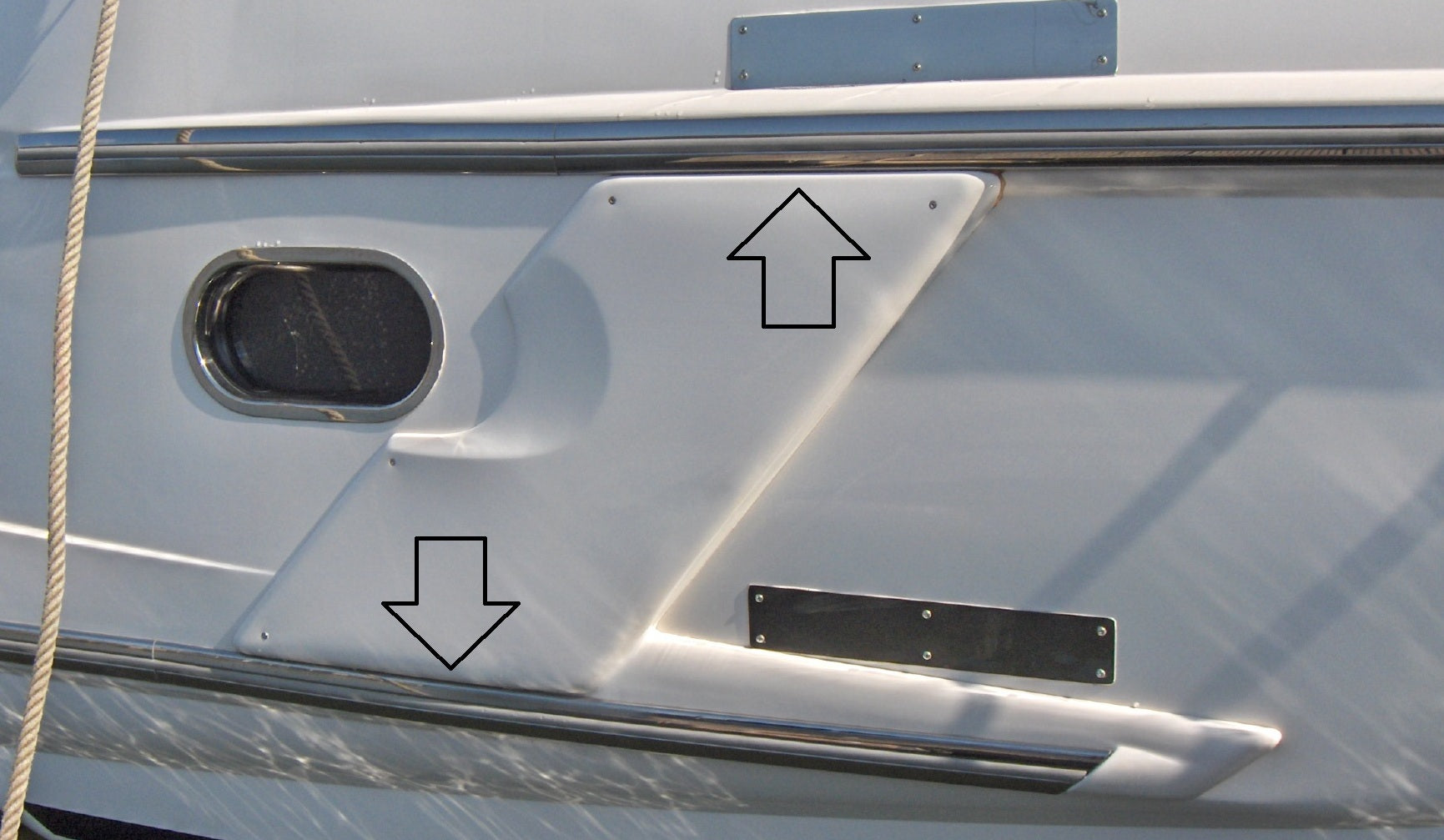 S/Steel Fender 19.8ft 450 (Cut for transport))