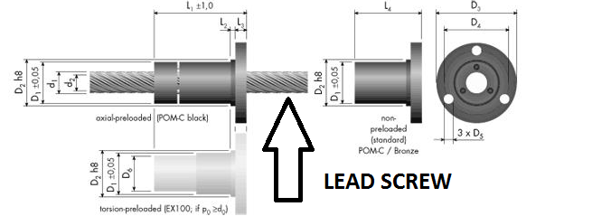 SEALINE SPS LEAD SCREW