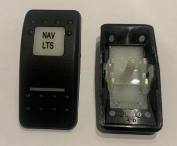 Carling Contura ii Navigation Lights Switch Top / Legend