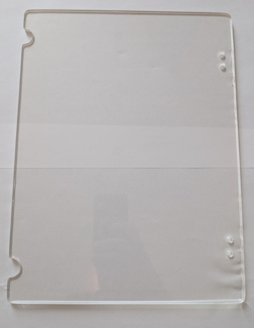 Perspex Chart Cover Pre-Drilled with Holes