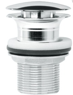 Push-Pull Chromed Brass Drain Outlet