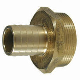 HOSE CONNECTOR 1/2" BSPM 1/2" HOSE BARB BRASS